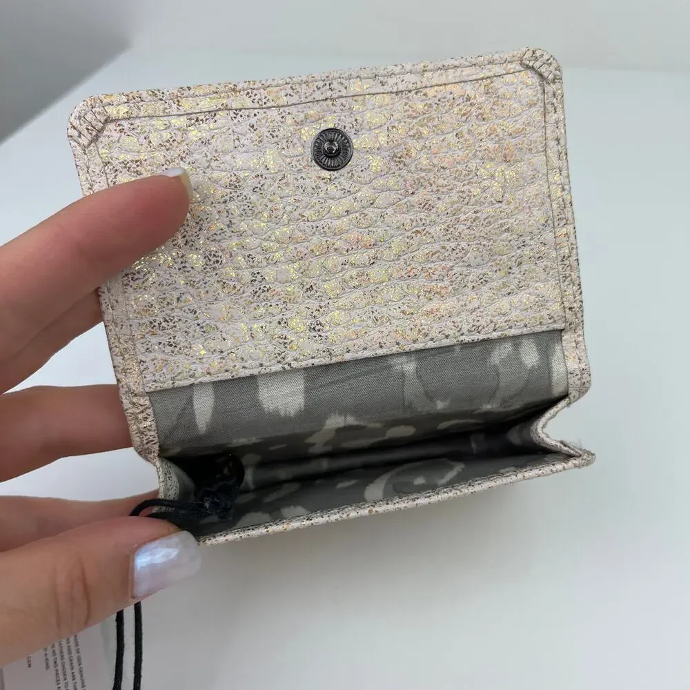 NEW Aimee Kestenberg Sammy CC Bifold Rose Gold Metallic Wallet Card Holder